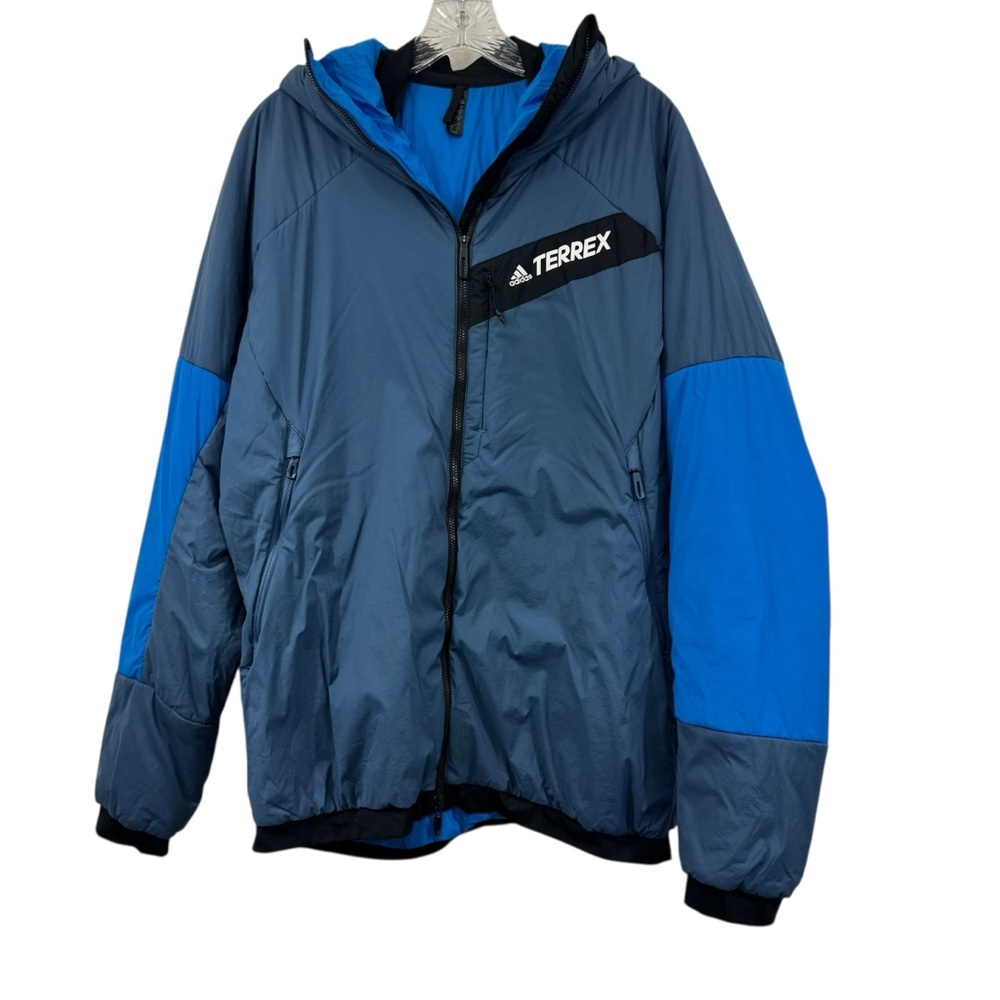 Adidas Terrex Techrock Stretch Primaloft Hooded Jacket- Men’s Size Large